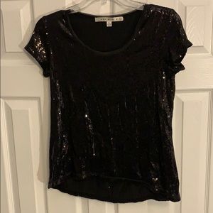 Max Studio Black Sequin TShirt